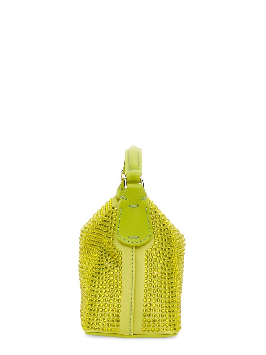 LEONIE HANNE X LIU JO BORSA HOBO IN PELLE CON STRASS