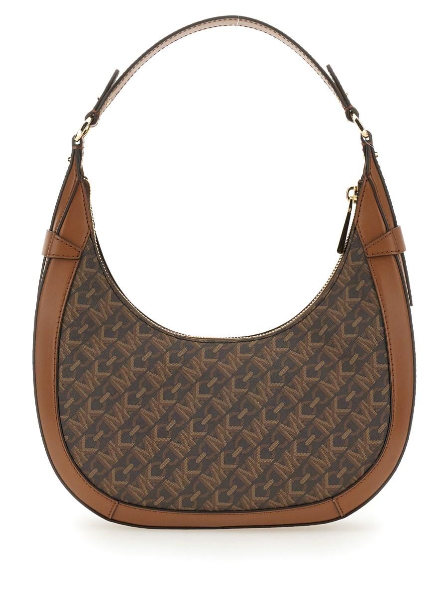 MICHAEL BY MICHAEL KORS BORSA HOBO "PRESTON" SMALL IN TELA SPALMATA