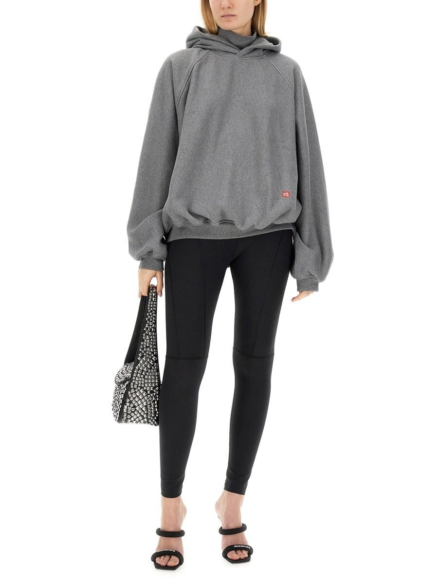 ALEXANDER WANG BORSA HOBO SPIKE SMALL IN PELLE CON BORCHIE