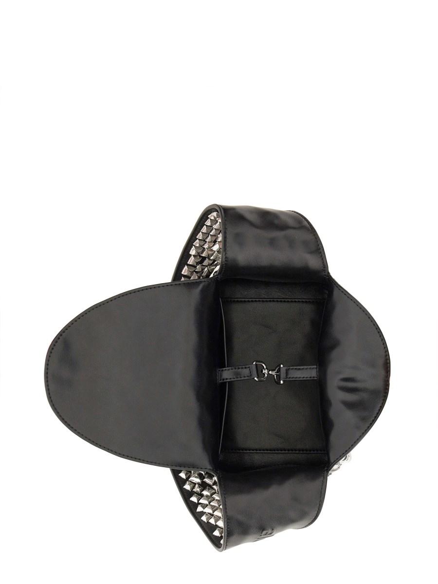 ALEXANDER WANG BORSA HOBO SPIKE SMALL IN PELLE CON BORCHIE