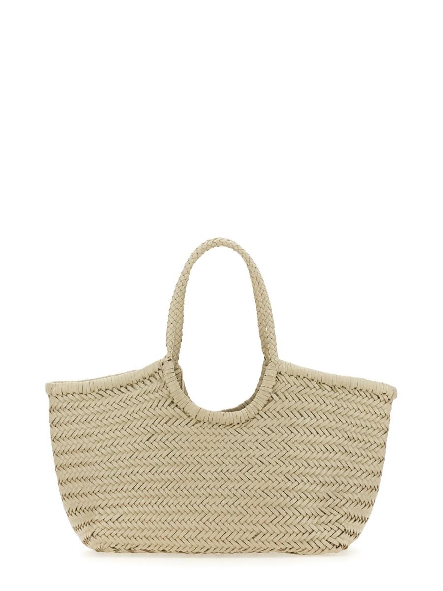 DRAGON DIFFUSION BORSA NANTUCKET BIG IN PELLE INTRECCIATA