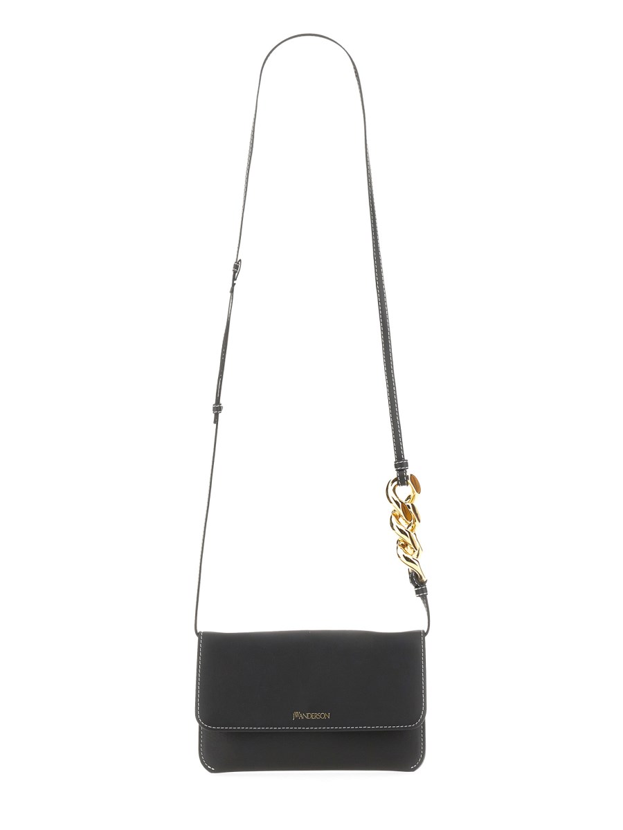 JW ANDERSON BORSA PER SMARTPHONE CHAIN IN PELLE LISCIA