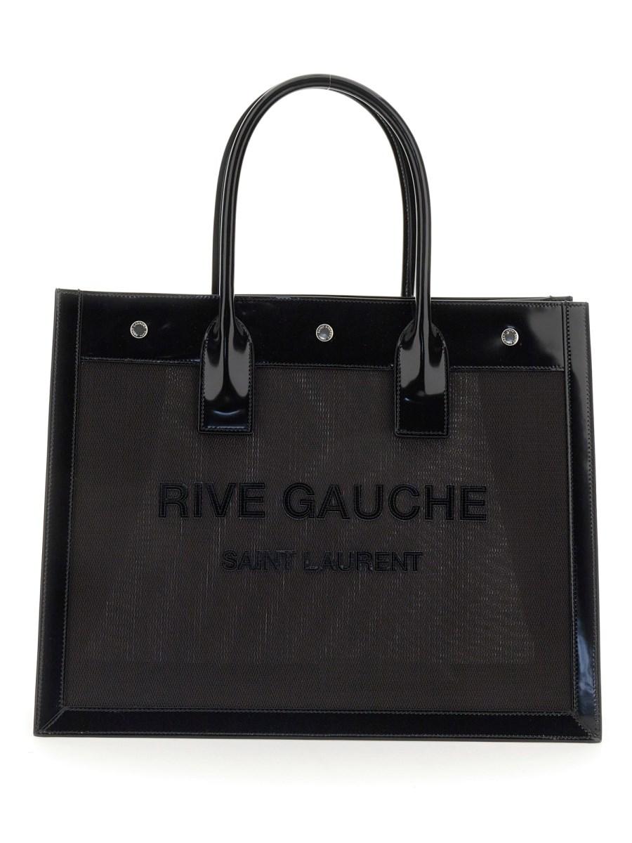 SAINT LAURENT BORSA RIVE GAUCHE SMALL IN RETE CHEVRON