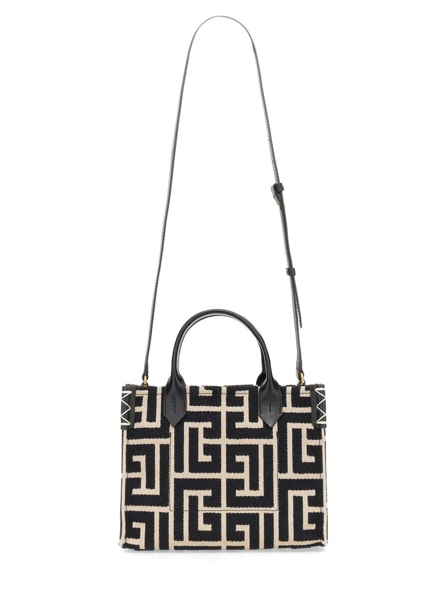 BALMAIN BORSA SHOPPER "B-ARMY" IN JAQUARD CON MONOGRMA