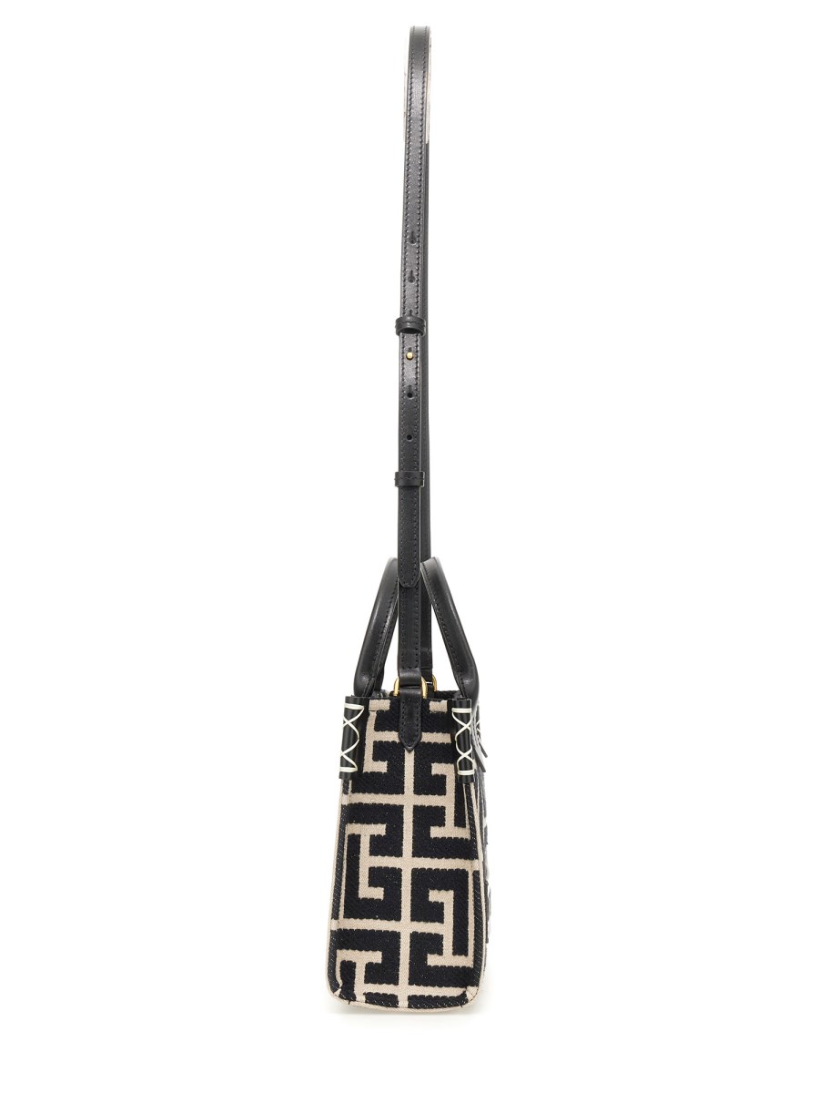 BALMAIN BORSA SHOPPER "B-ARMY" IN JAQUARD CON MONOGRMA