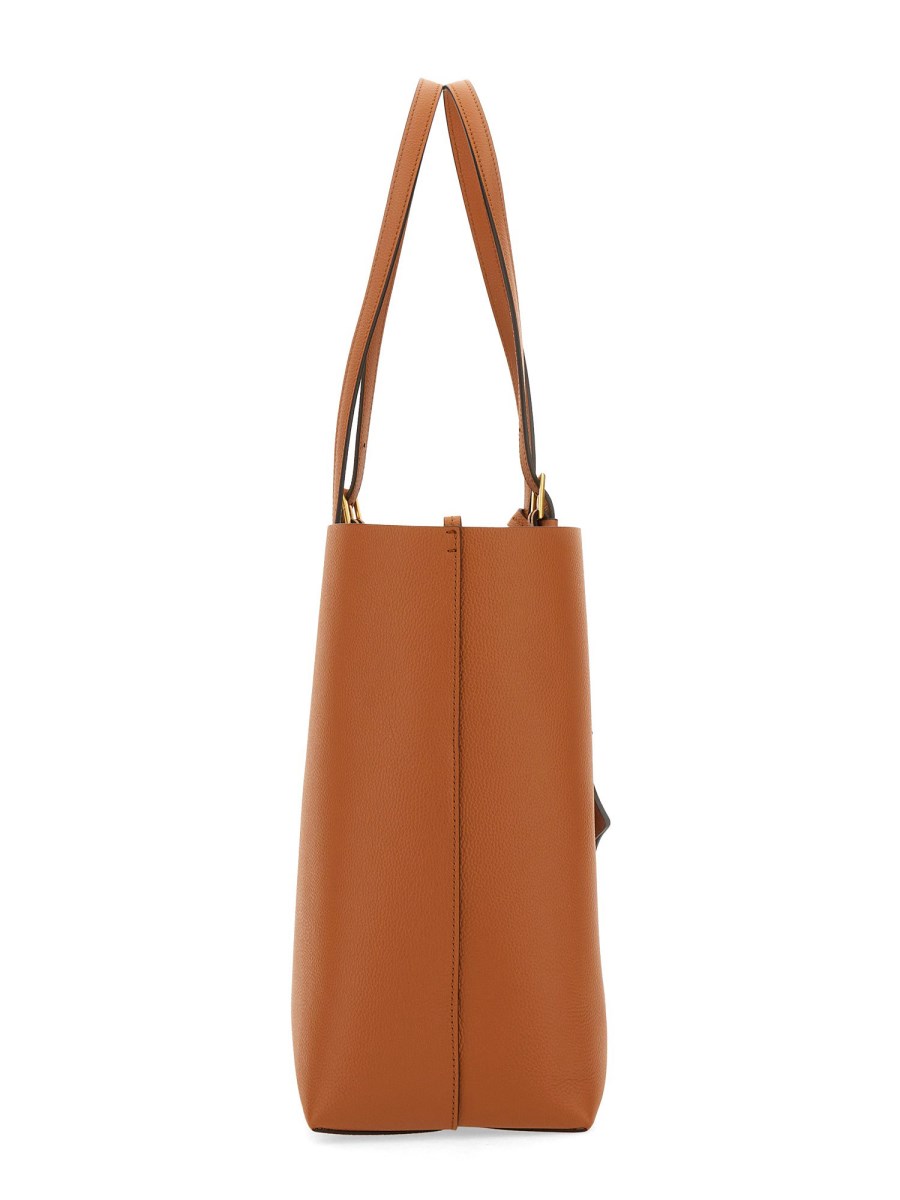 MCM BORSA SHOPPING "HIMMEL" MEDIUM IN PELLE CON LOGO IN RILIEVO