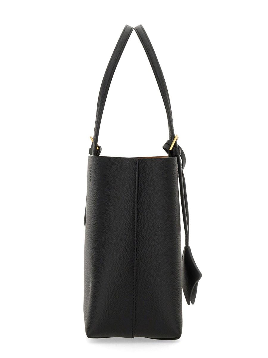 MCM BORSA SHOPPING HIMMEL MINI IN PELLE CON LOGO IN RILIEVO