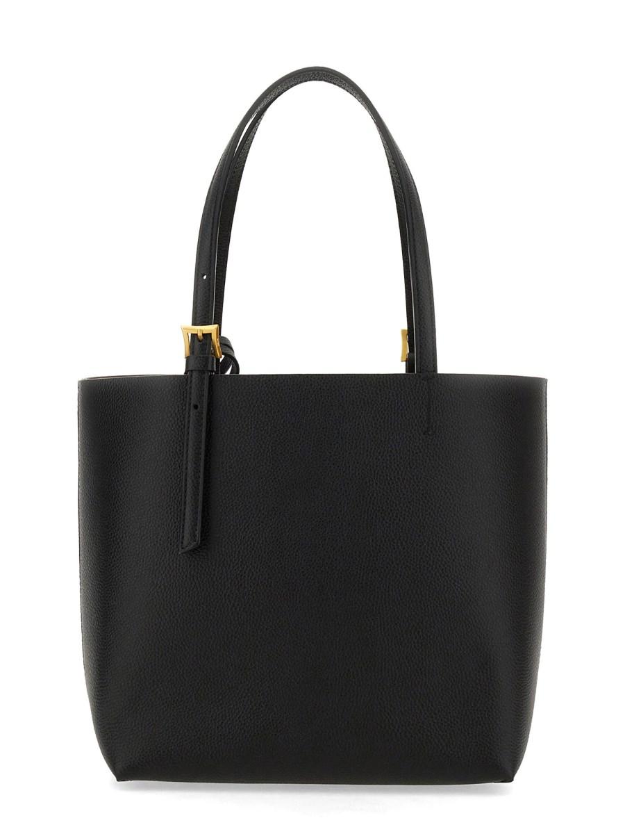 MCM BORSA SHOPPING HIMMEL MINI IN PELLE CON LOGO IN RILIEVO