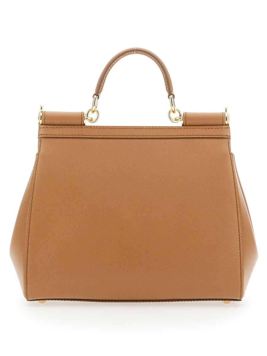 DOLCE & GABBANA BORSA SICILY GRANDE IN PELLE DAUPHINE