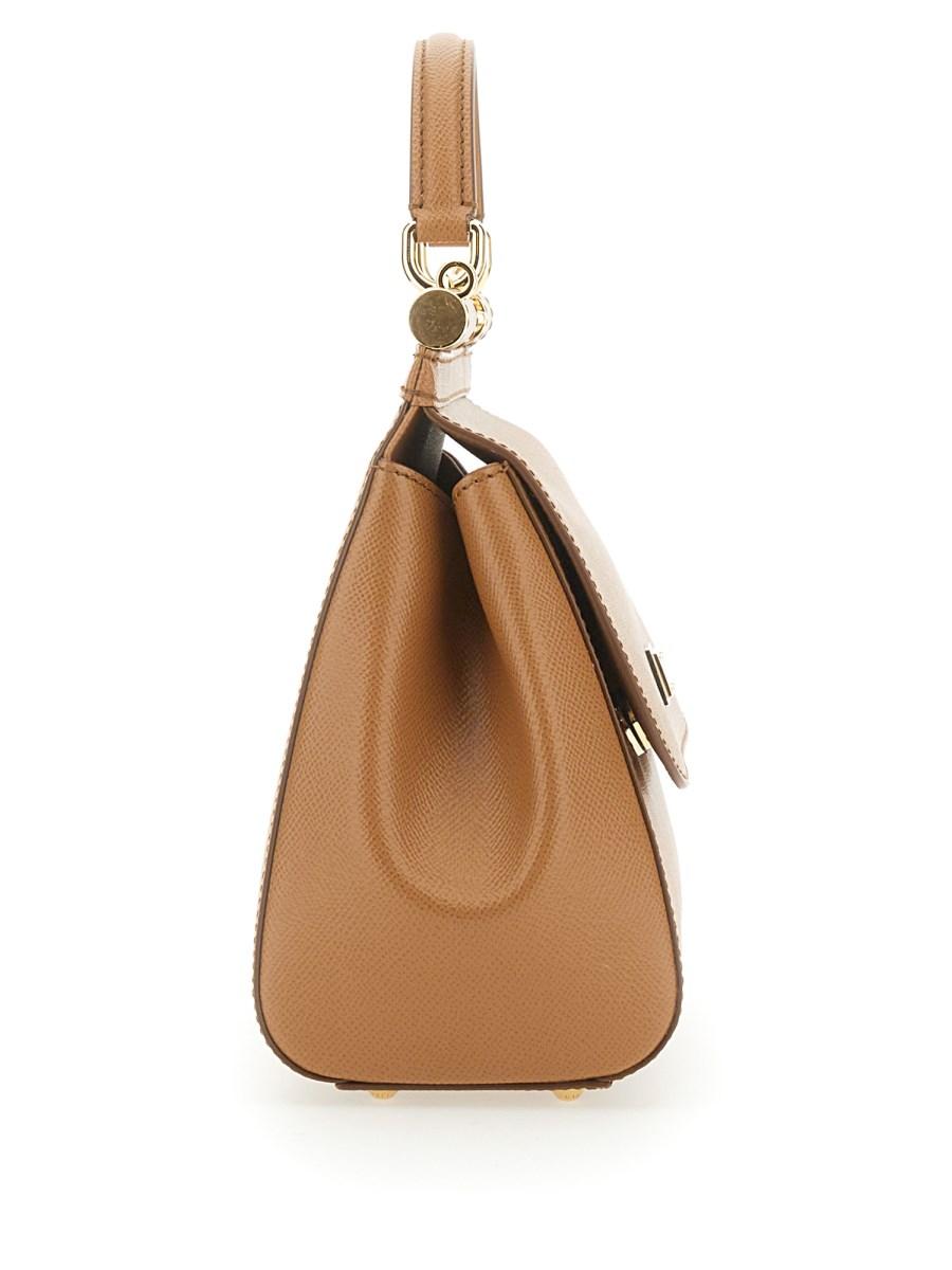 DOLCE & GABBANA BORSA SICILY GRANDE IN PELLE DAUPHINE