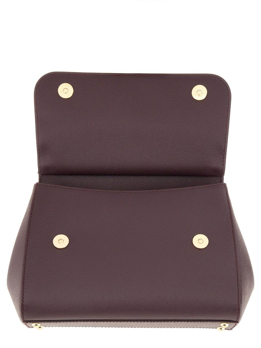 DOLCE & GABBANA BORSA SICILY GRANDE IN PELLE DAUPHINE