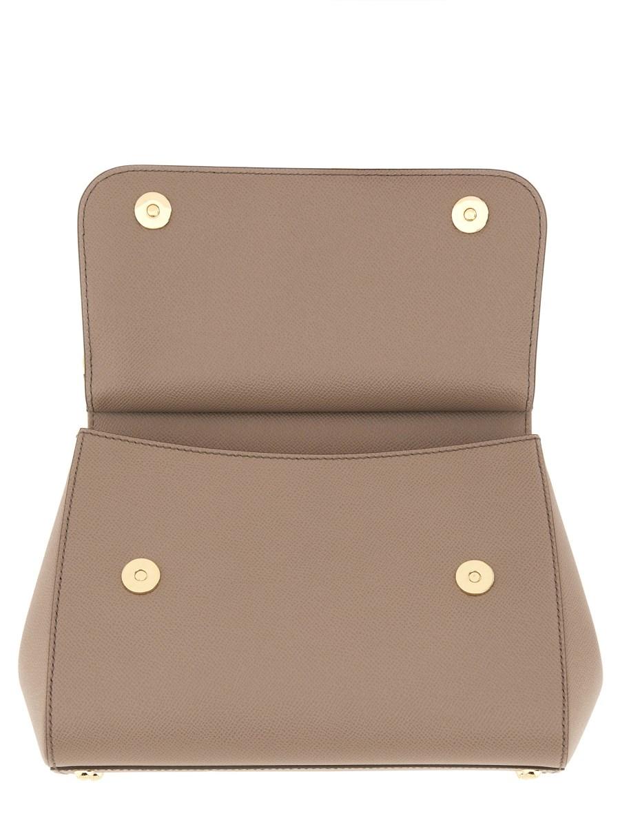 DOLCE & GABBANA BORSA SICILY MEDIUM IN PELLE DAUPHINE