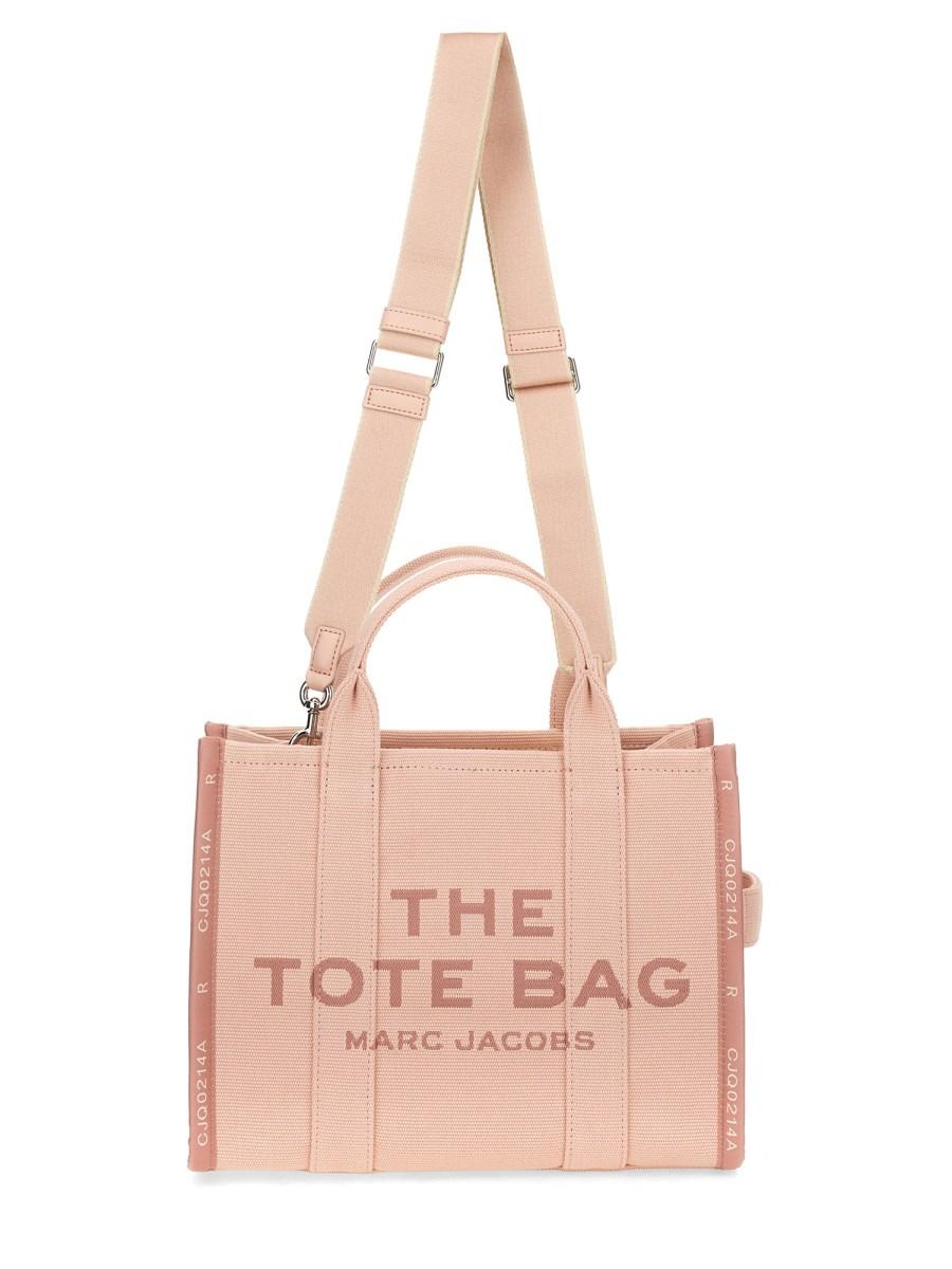 MARC JACOBS BORSA THE TOTE MEDIUM IN TELA CON LOGO JACQUARD