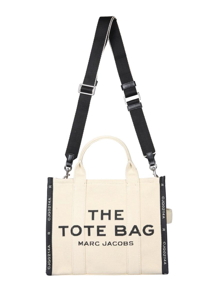 MARC JACOBS BORSA THE TOTE MEDIUM IN TELA CON LOGO JACQUARD