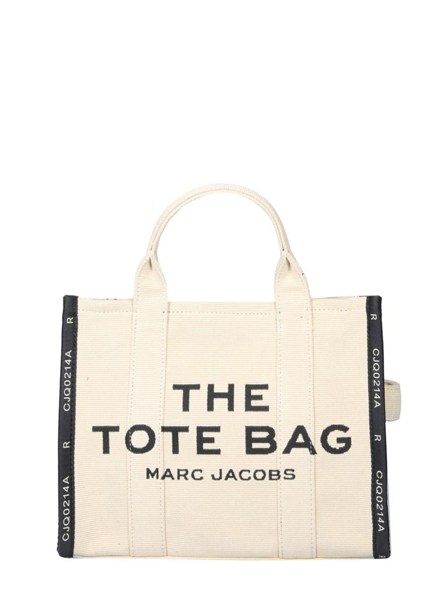MARC JACOBS BORSA THE TOTE MEDIUM IN TELA CON LOGO JACQUARD