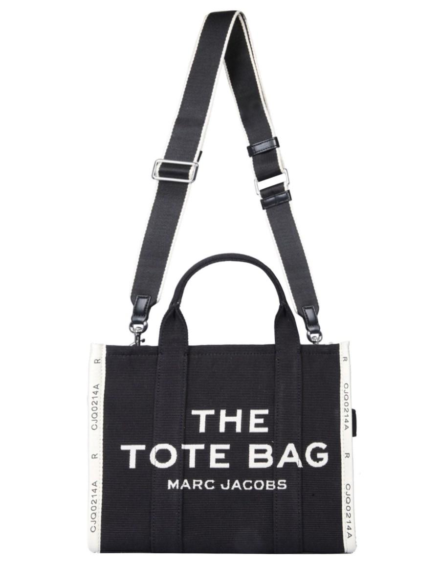 MARC JACOBS BORSA THE TOTE MEDIUM IN TELA CON LOGO JACQUARD