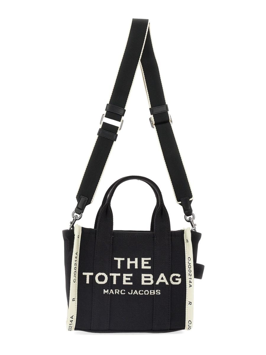 MARC JACOBS BORSA THE TOTE SMALL IN TELA CON LOGO JACQUARD