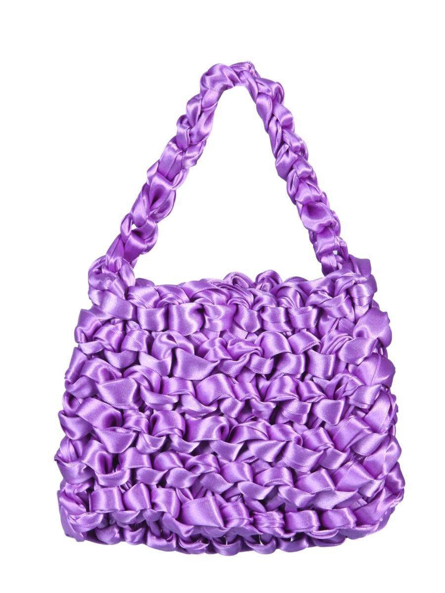 MIISTA BORSA THEODORE MINI IN NASTRO DI RASO ANNODATO