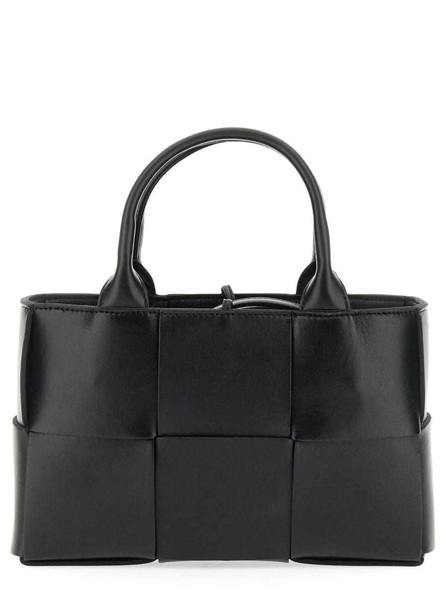 BOTTEGA VENETA BORSA TOTE "ARCO" MINI IN PELLE CON MOTIVO INTRECCIATO