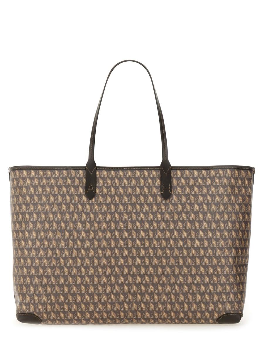 ANYA HINDMARCH BORSA TOTE I AM A PLASTIC BAG CON ZIP