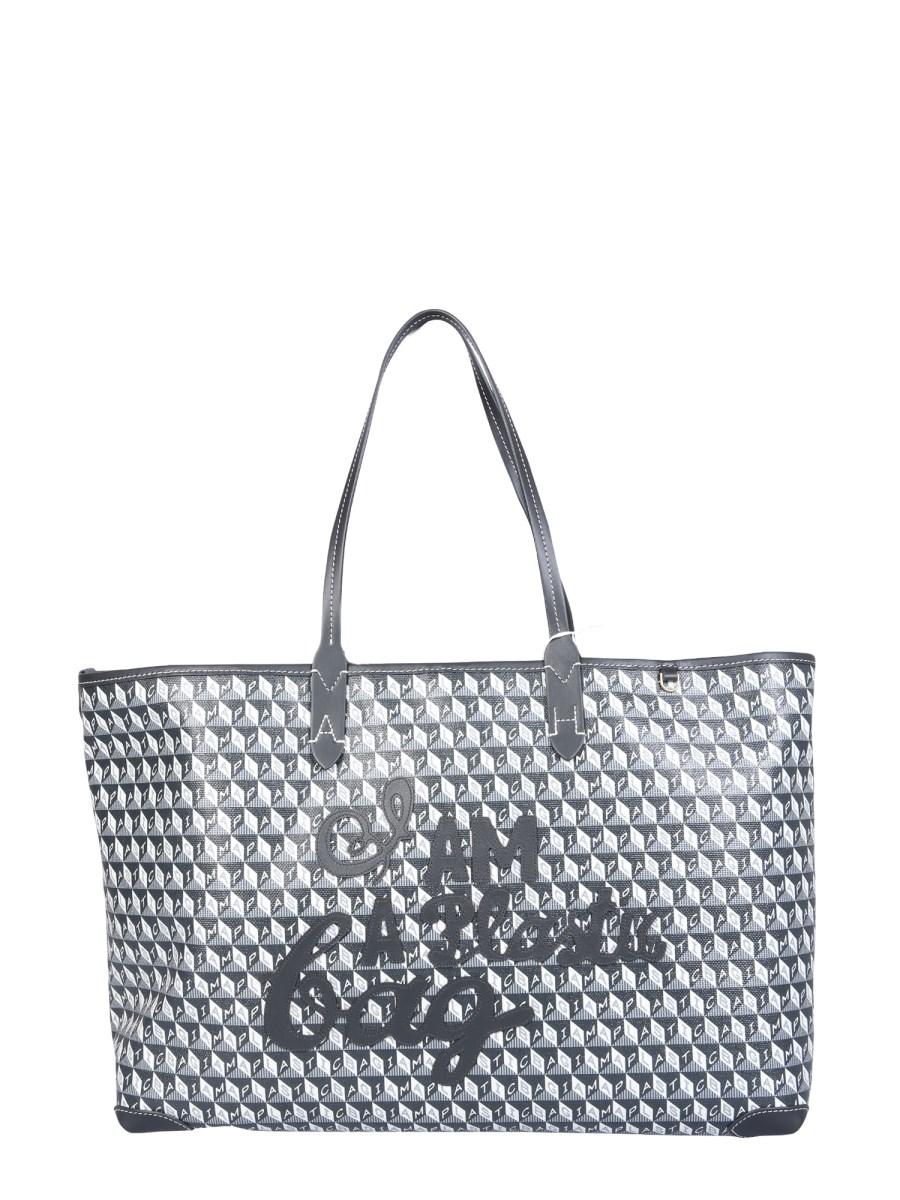 ANYA HINDMARCH BORSA TOTE I AM A PLASTIC BAG IN PLASTICA RICICLATA