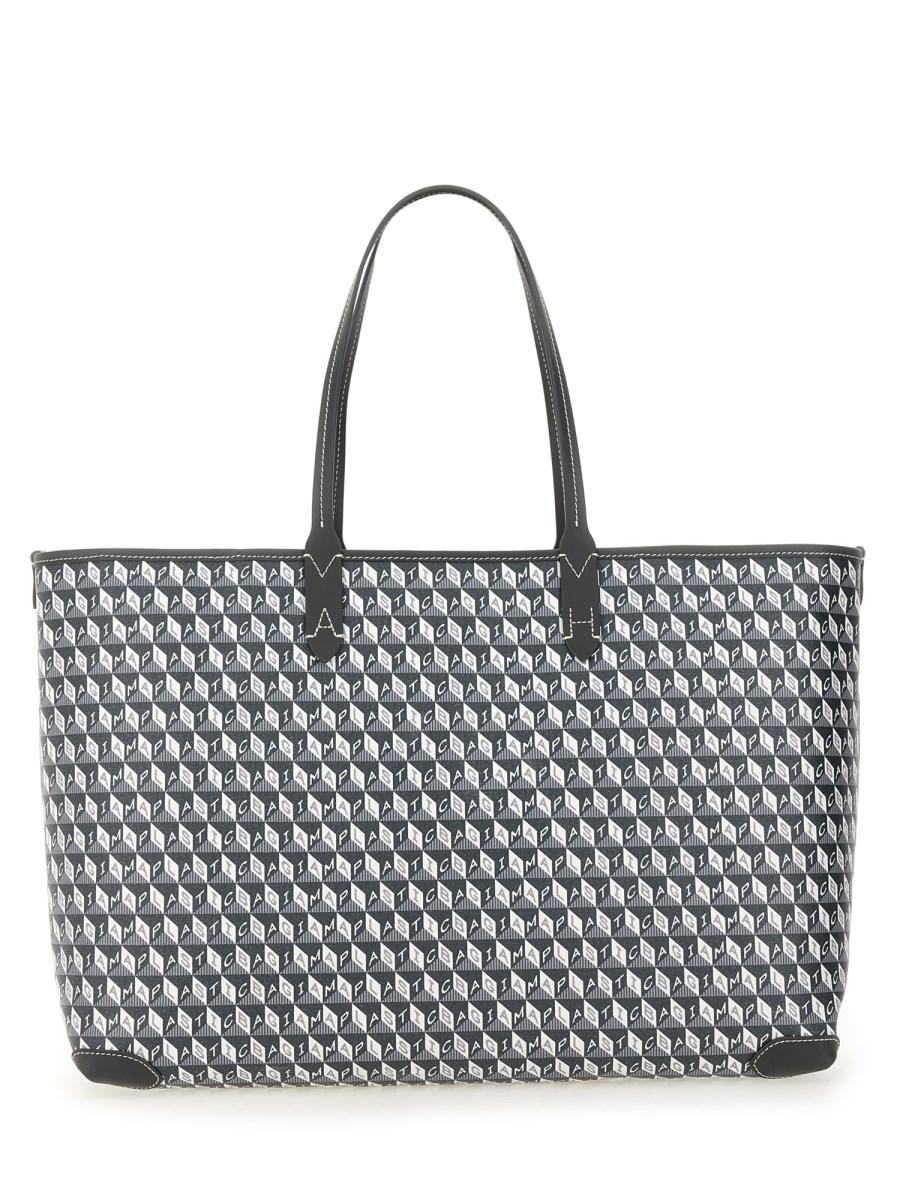 ANYA HINDMARCH BORSA TOTE "I AM A PLASTIC BAG" SMALL CON ZIP
