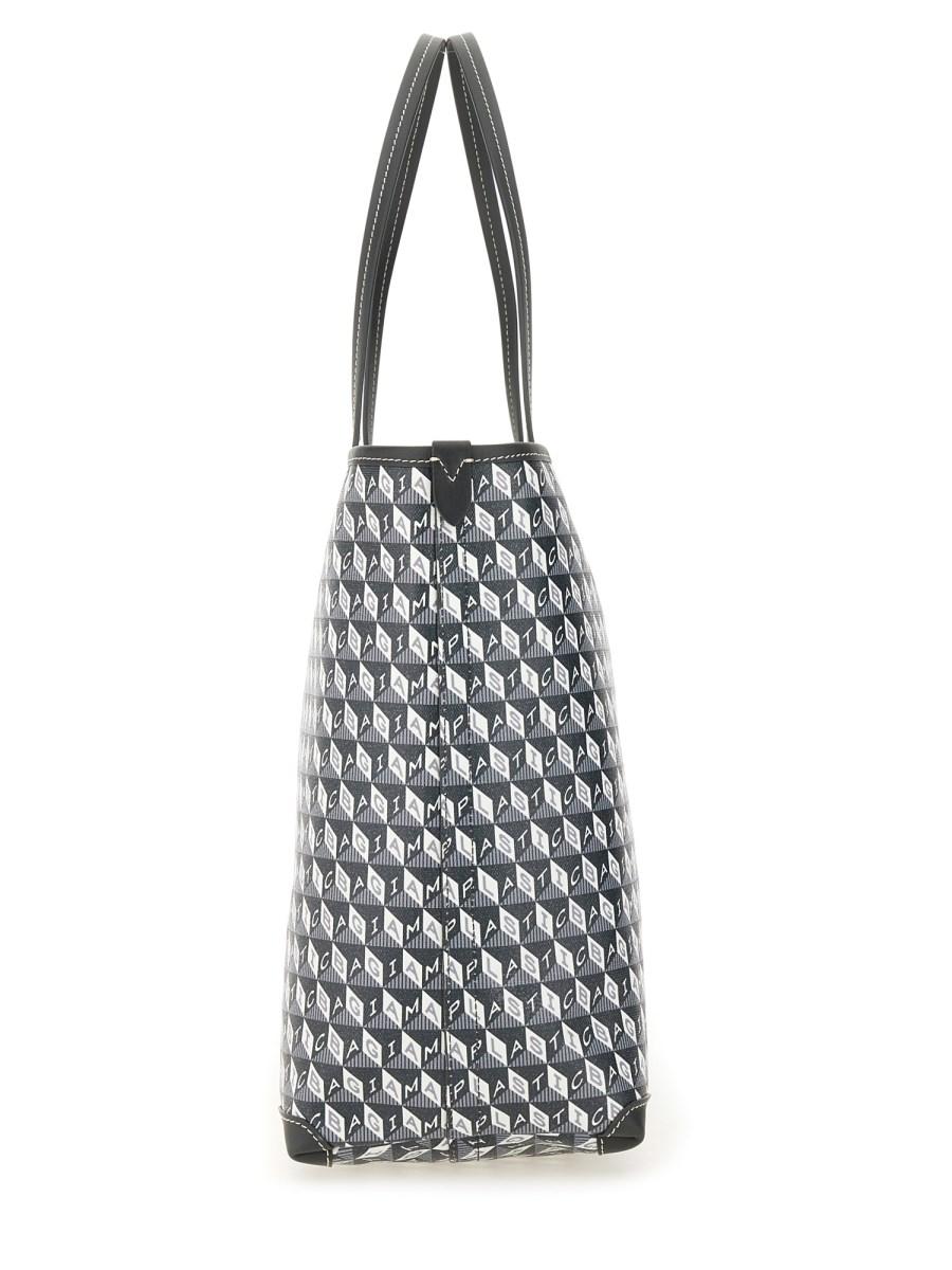 ANYA HINDMARCH BORSA TOTE "I AM A PLASTIC BAG" SMALL CON ZIP