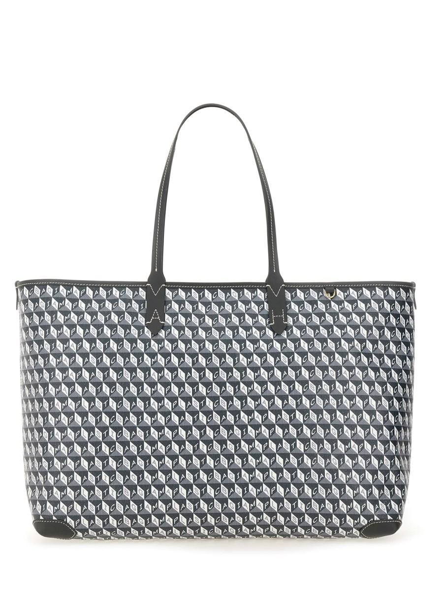ANYA HINDMARCH BORSA TOTE "I AM A PLASTIC BAG" SMALL CON ZIP