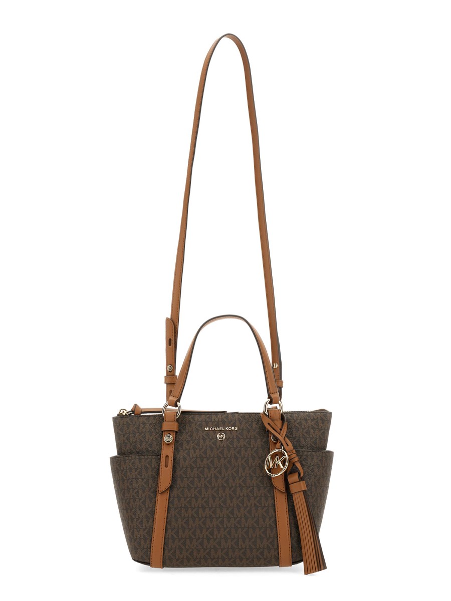 MICHAEL BY MICHAEL KORS BORSA TOTE "SULLIVAN" SMALL IN TELA RIVESTITA CON LOGO