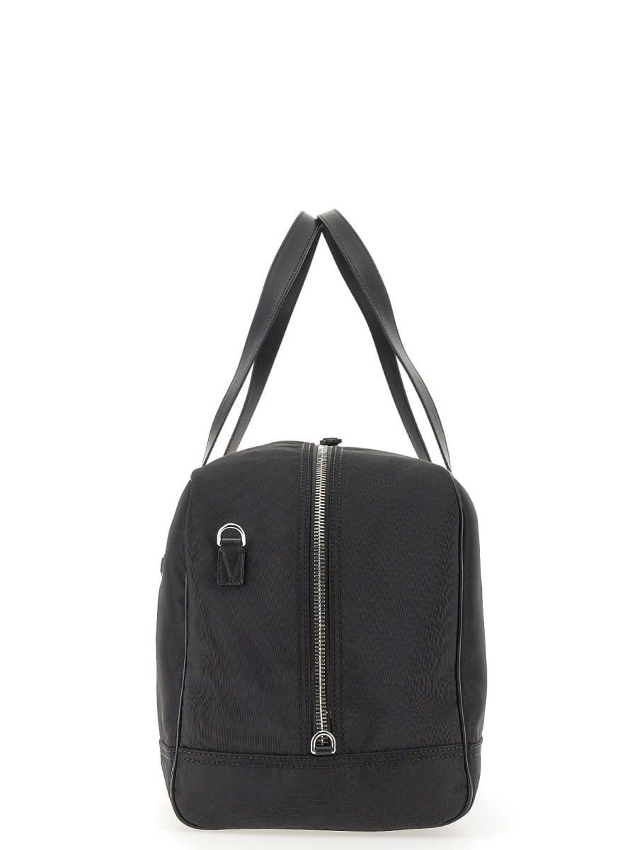 MOSCHINO BORSONE DA VIAGGIO IN NYLON CON STAMPA LOGO