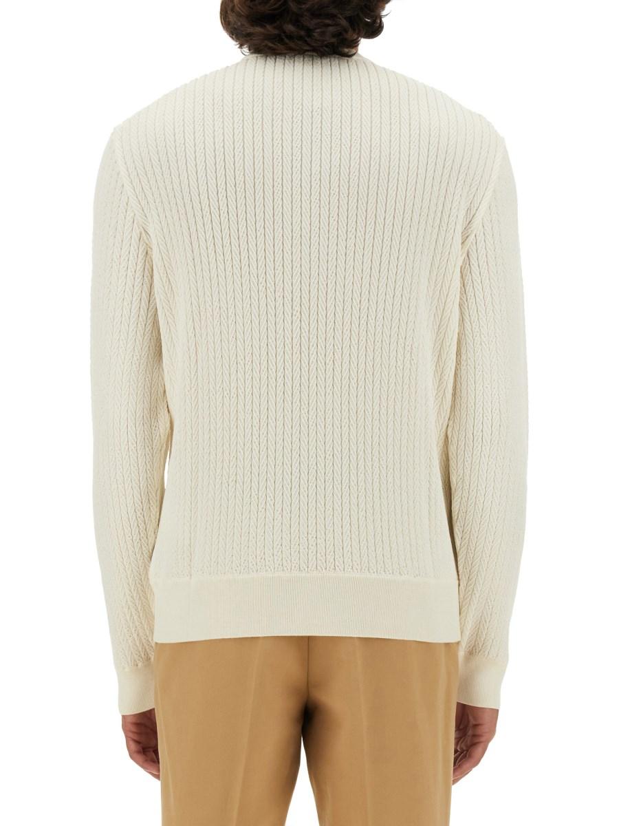 BOSS CAMEL MAGLIA ELDO IN LANA