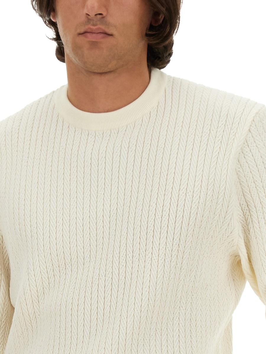 BOSS CAMEL MAGLIA ELDO IN LANA