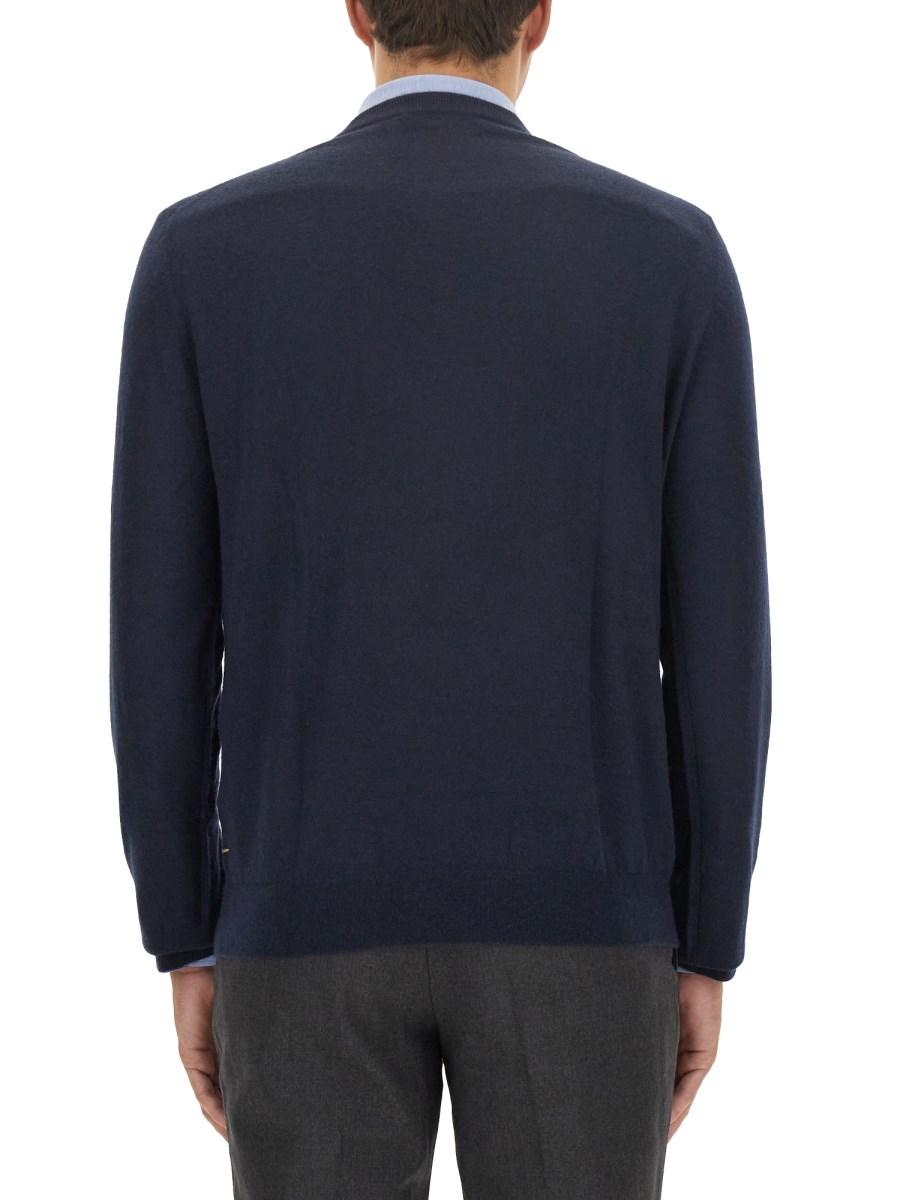 BOSS CAMEL MAGLIA IN COTONE