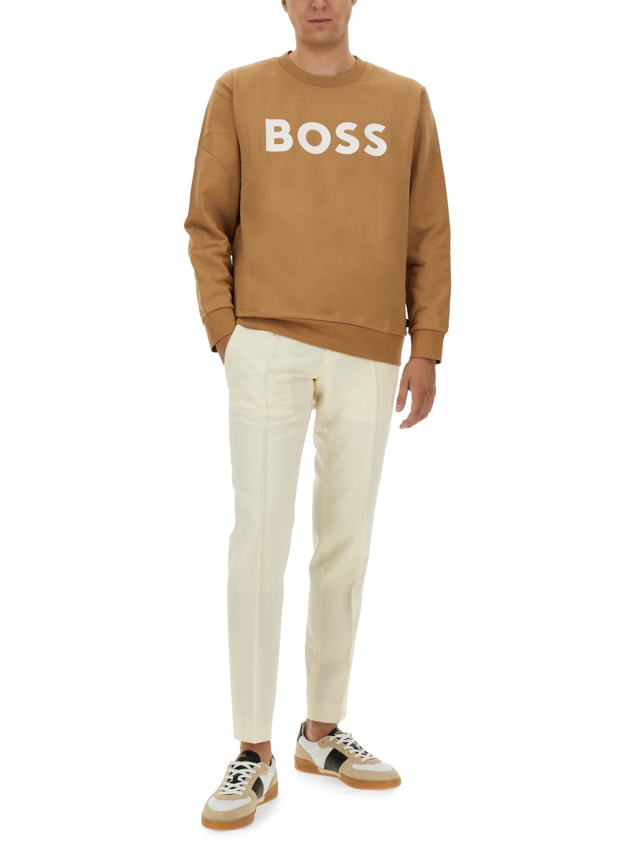 BOSS CAMEL PANTALONE CON ELASTICO