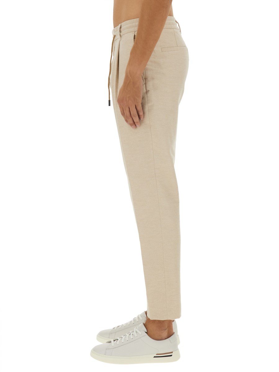 BOSS CAMEL PANTALONE IN COTONE