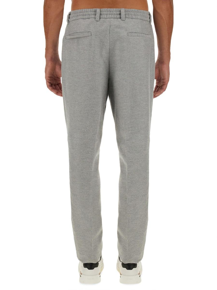 BOSS CAMEL PANTALONE JOGGING IN FELPA DI COTONE