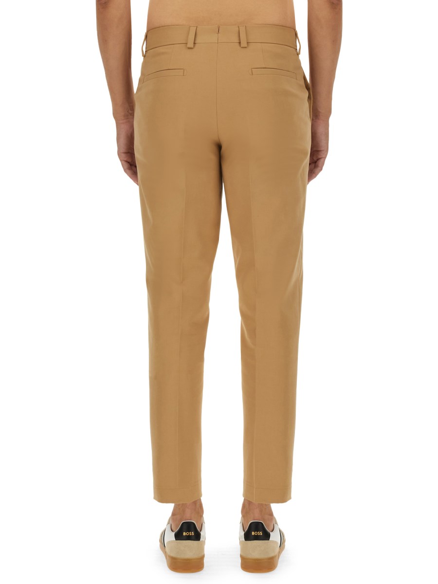BOSS CAMEL PANTALONE REGULAR FIT IN COTONE