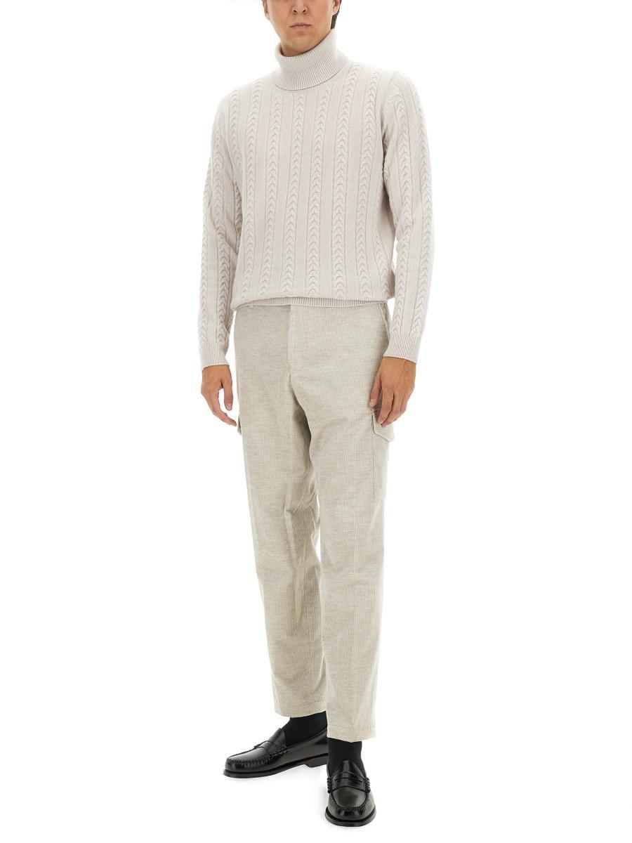 BOSS CAMEL PANTALONE STRAIGHT LEG