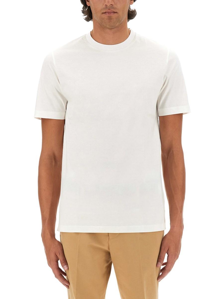 BOSS CAMEL T-SHIRT IN COTONE