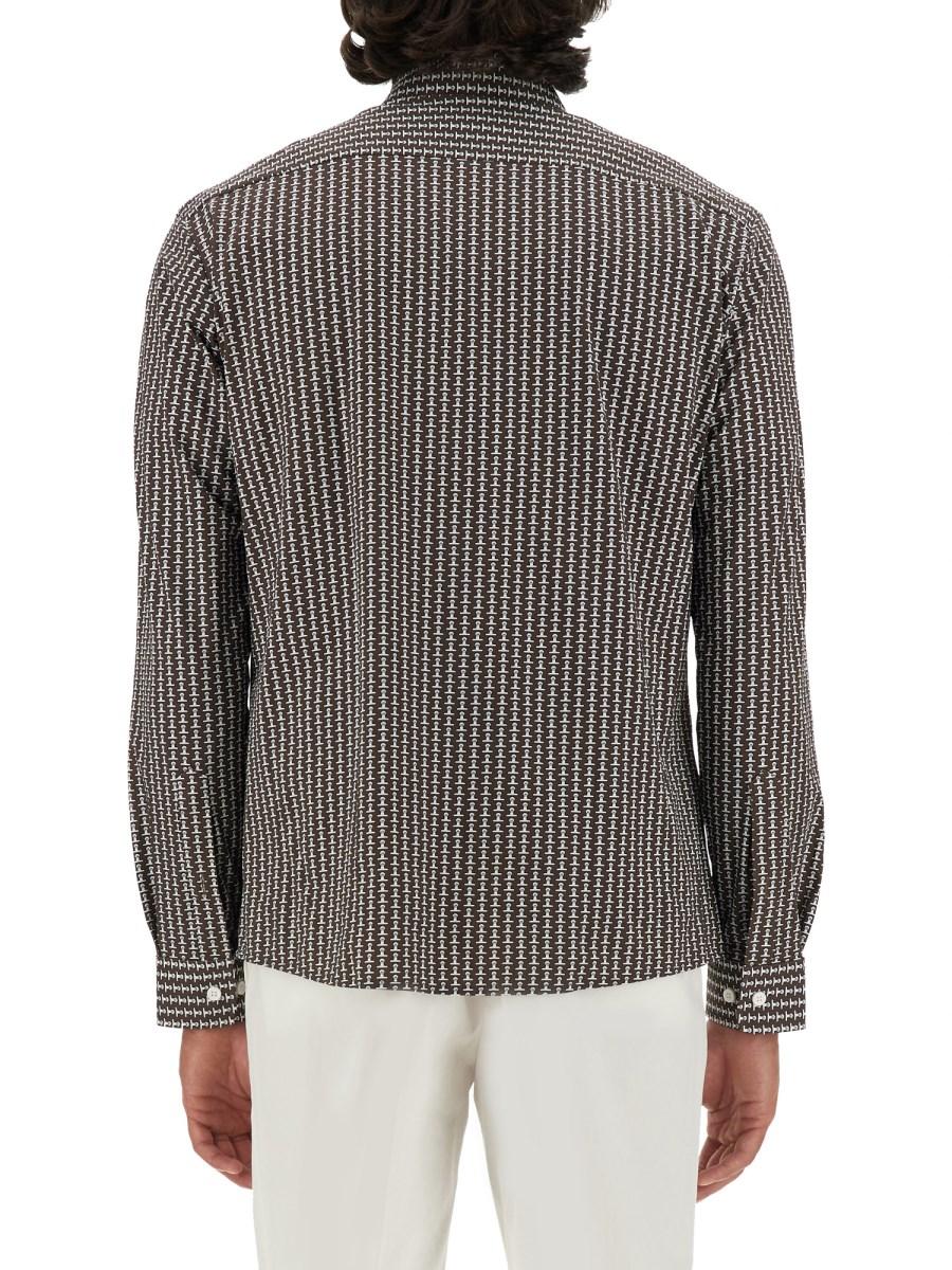 BOSS CAMICIA CON MOTIVO MICRO CHECK
