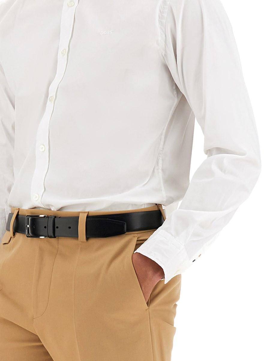 BOSS CAMICIA SLIM FIT IN COTONE