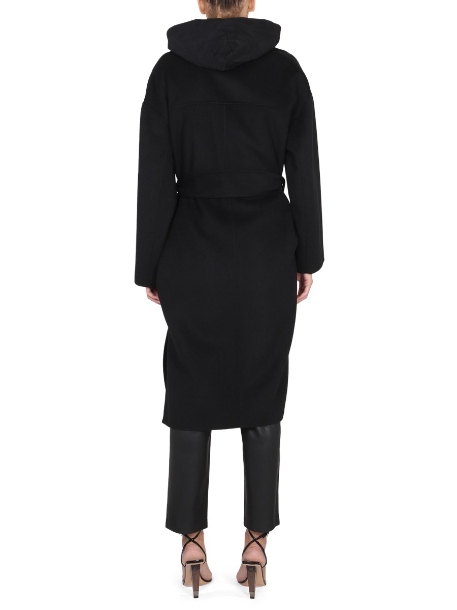 BOSS CAPPOTTO IN MISTO LANA CON CINTURA