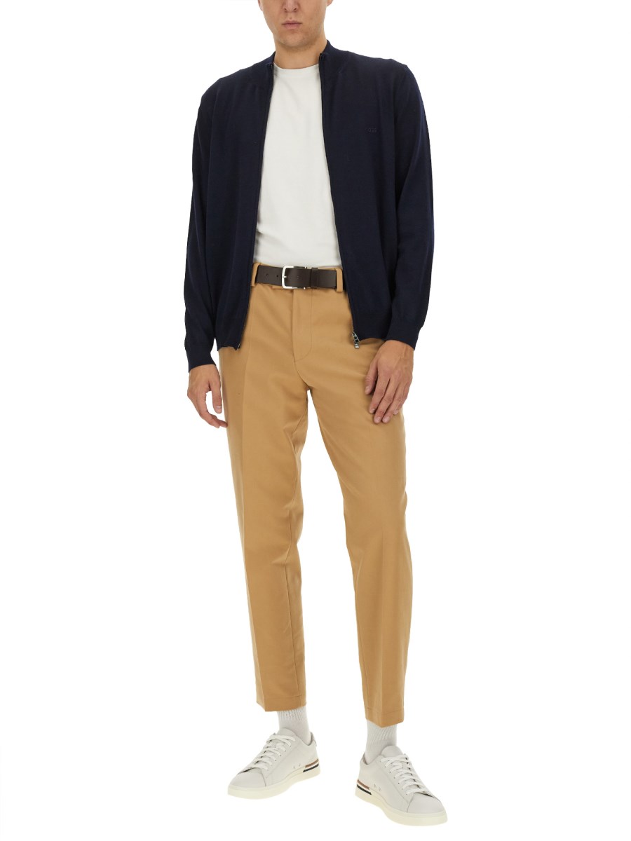 BOSS CARDIGAN "BALONSO" IN LANA CON ZIP