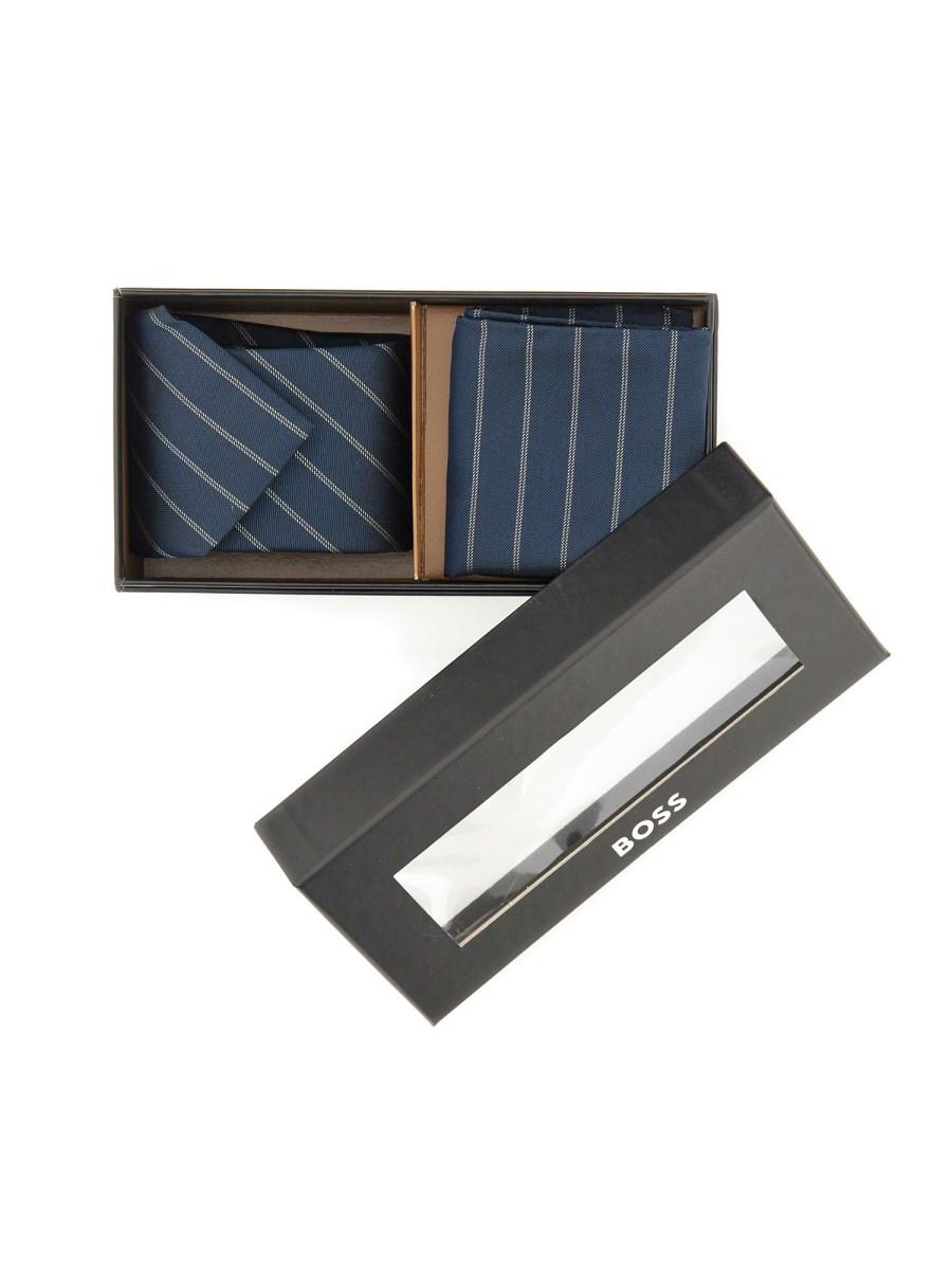 BOSS CRAVATTA IN MISTO SETA