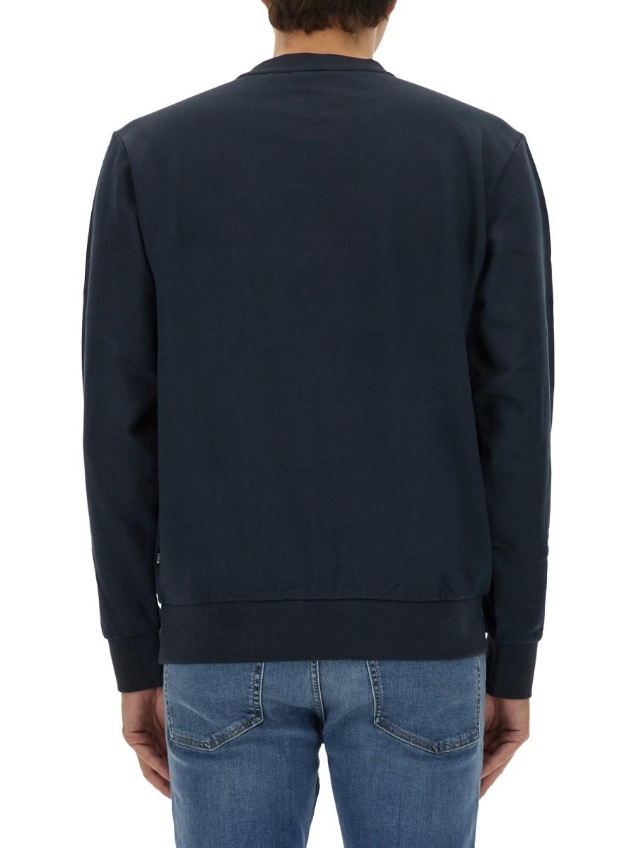 BOSS FELPA IN COTONE CON LOGO