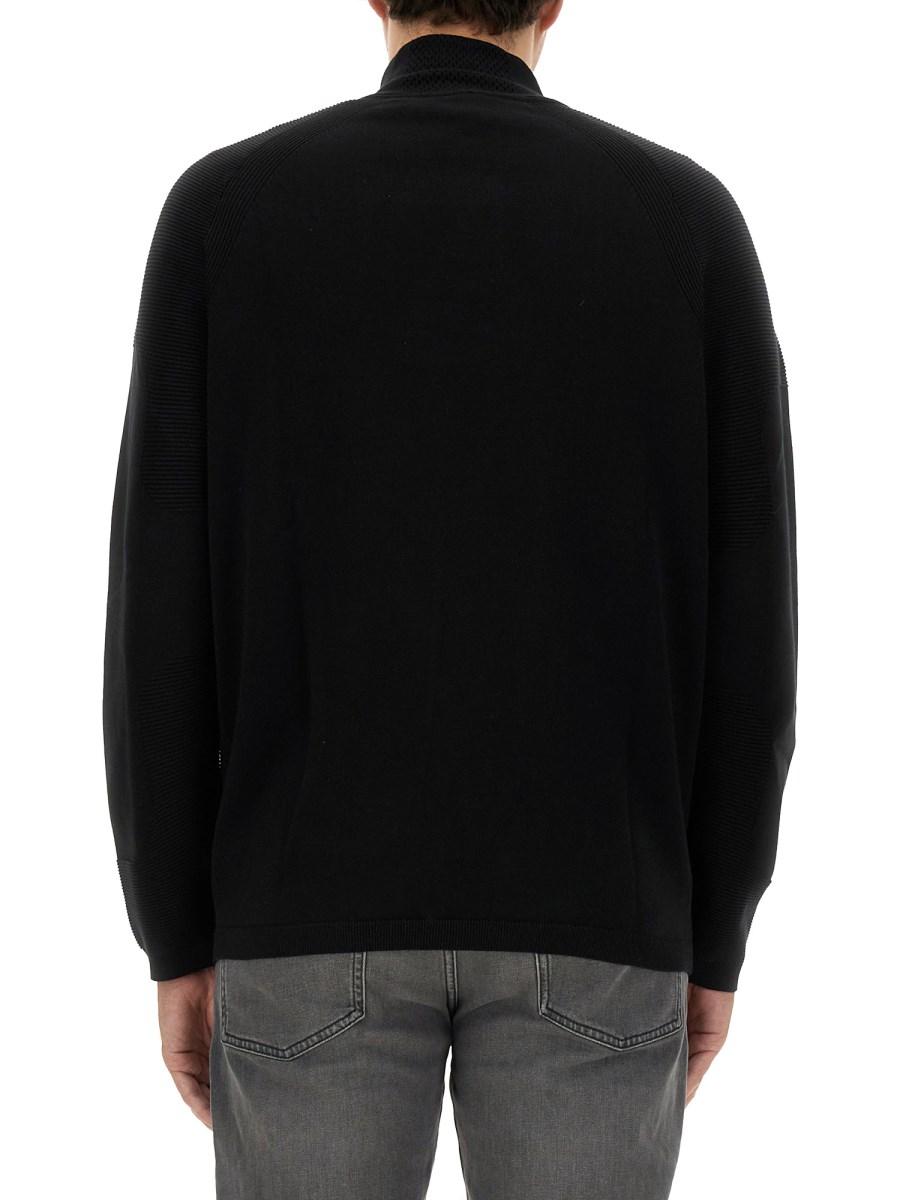 BOSS FELPA IN COTONE CON LOGO