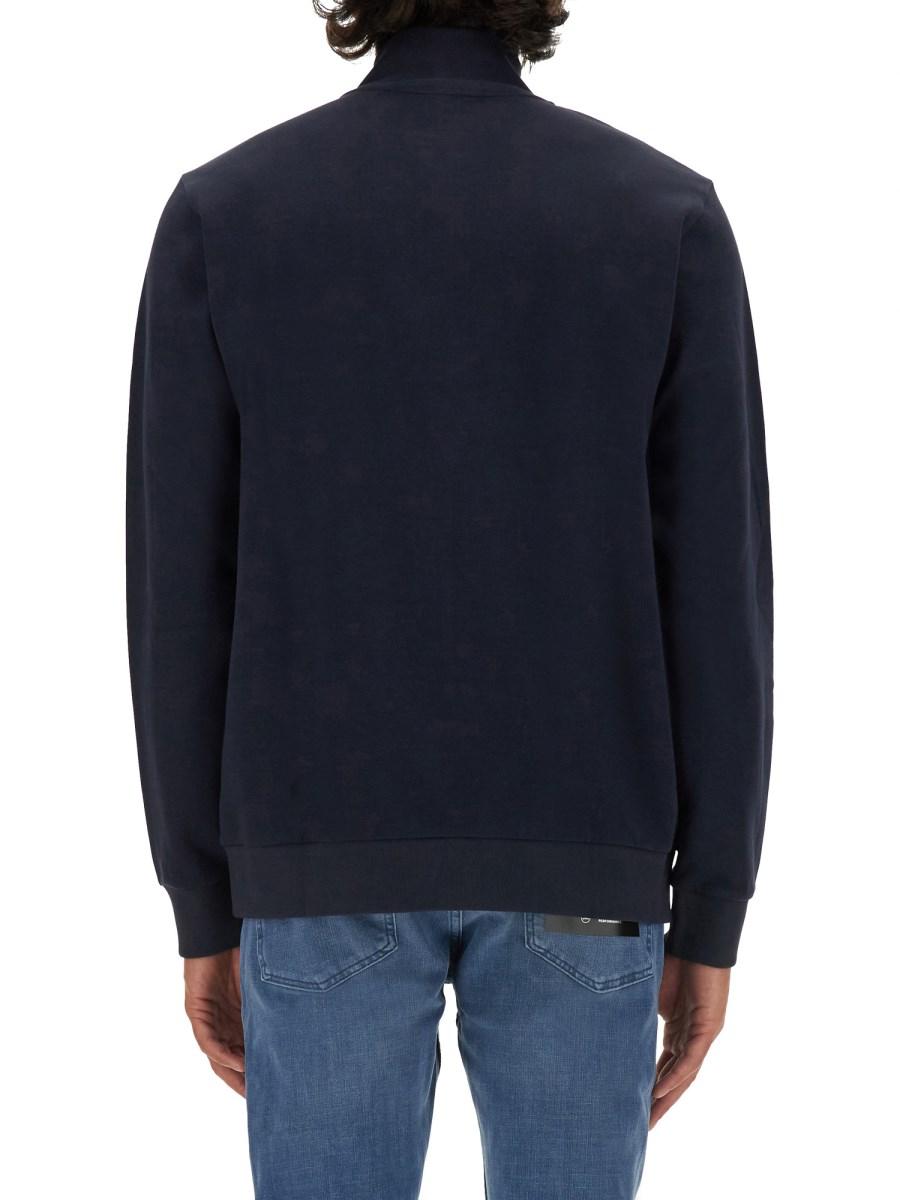 BOSS FELPA IN COTONE CON PATCH LOGO
