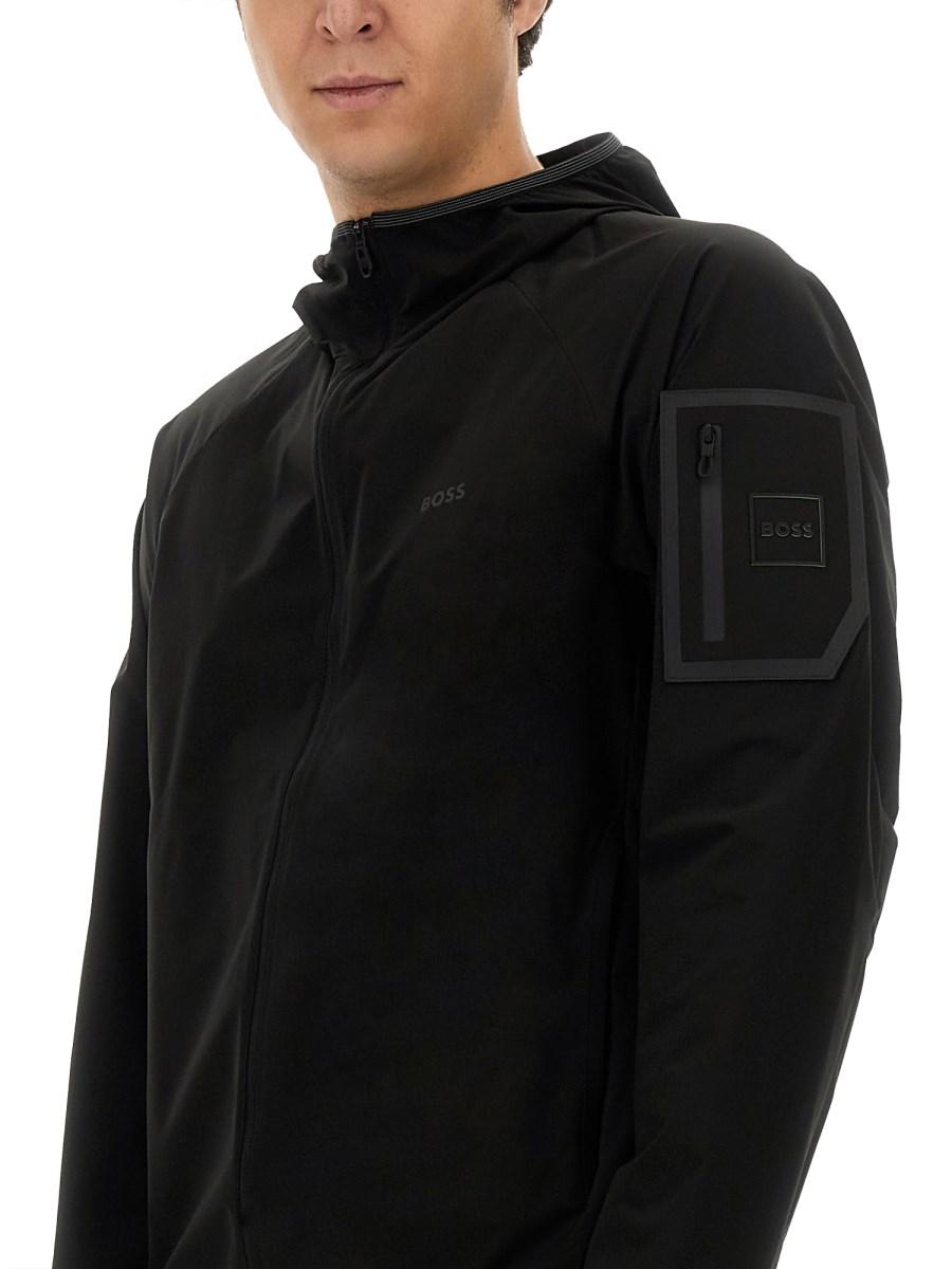BOSS GIACCA CON LOGO E ZIP