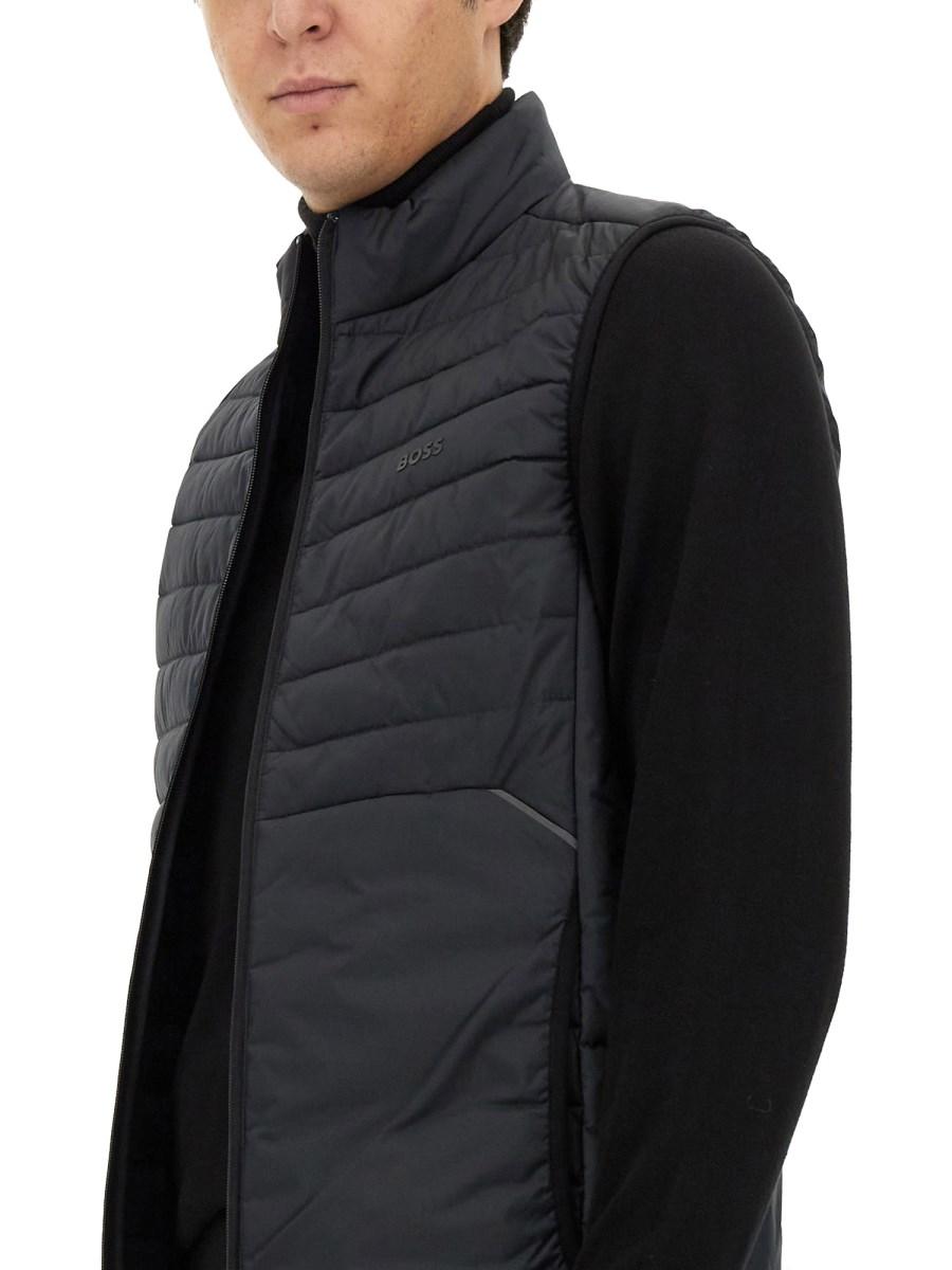 BOSS GILET CON ZIP