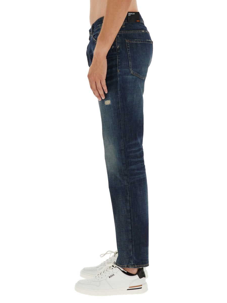 BOSS JEANS REGULAR FIT IN DENIM DI COTONE